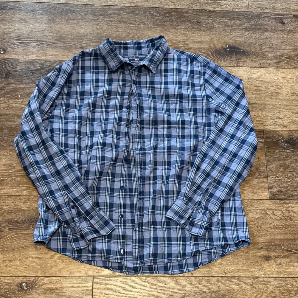 Vineyard vines slim longshore button down XL